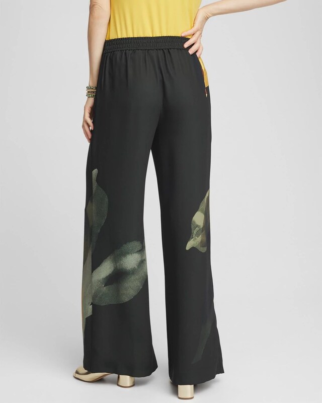 Soft Pull-On Print Wide Leg Pants - image 3